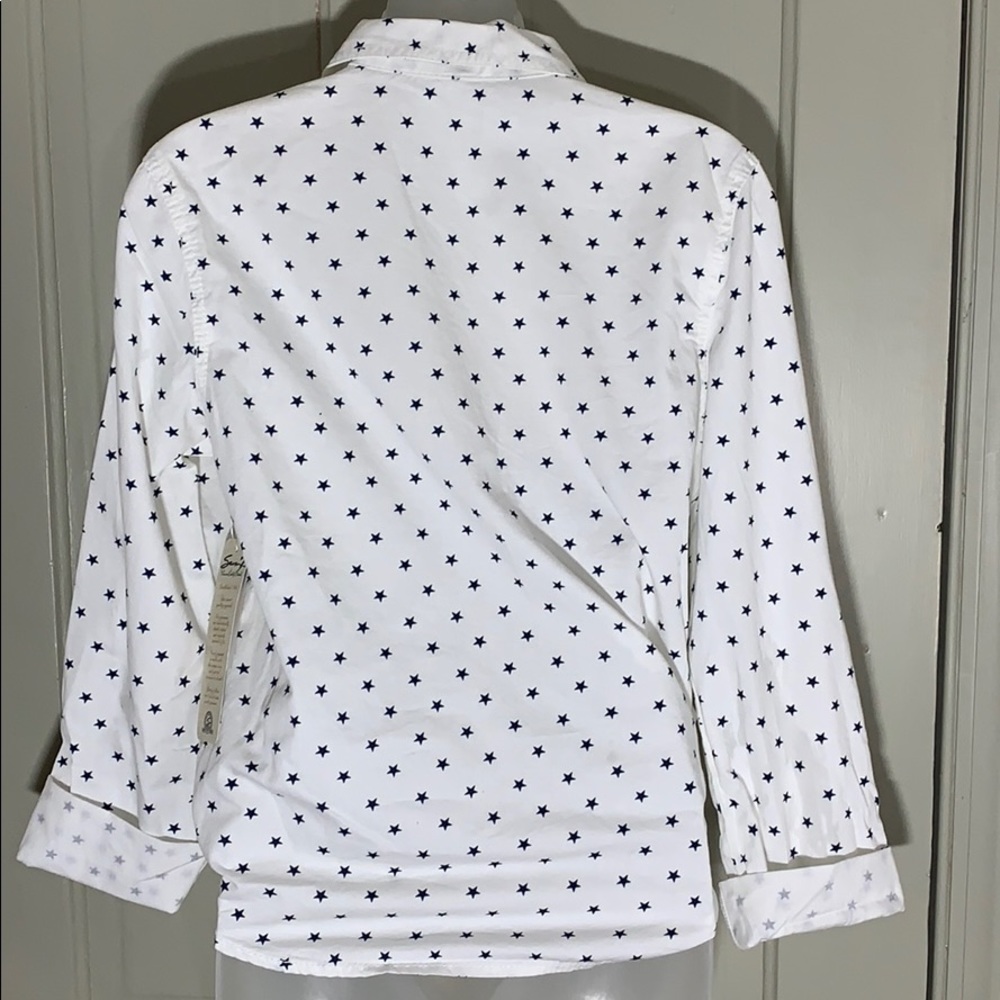 Seven Button Down/Tie front Top - Picture 5 of 8